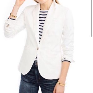 J. Crew white linen blazer size 4 (nwot)
